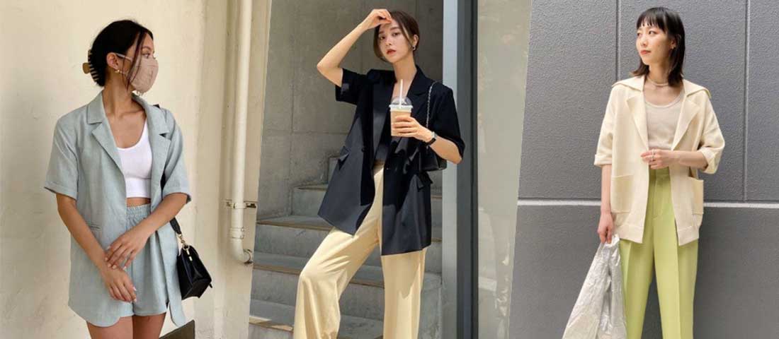 “短袖西装外套”适合夏天！3种搭配法质感不闷热平口小可爱最合拍